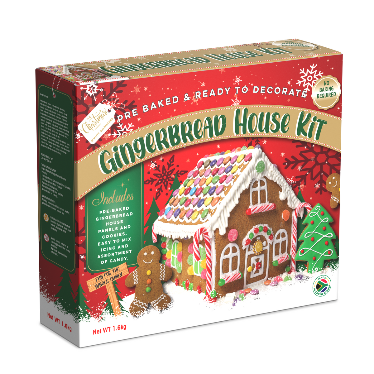 Gourmet Gingerbread House Kit - No Bake – The Christmas Company SA